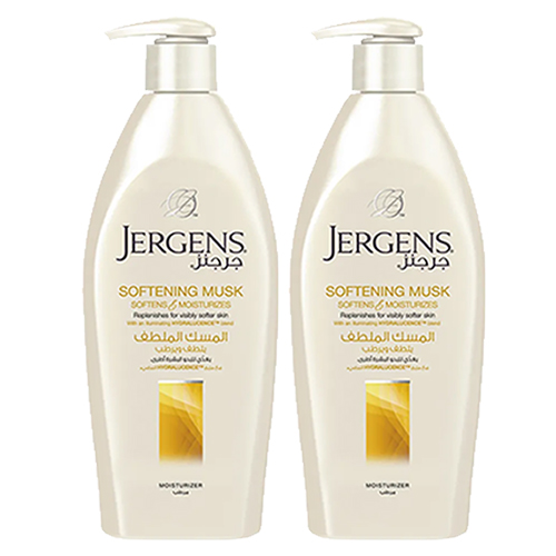  Jergens Dry Skin Moisture Musk Softening Body Lotion 2 x 400 ml
