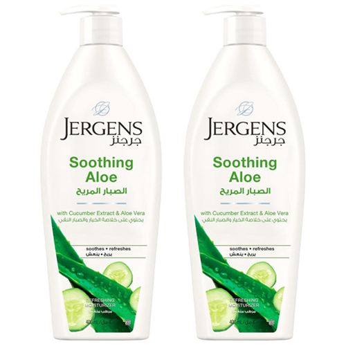  Jergens  Soothing Aloe  Body Lotion 2 x 400 ml