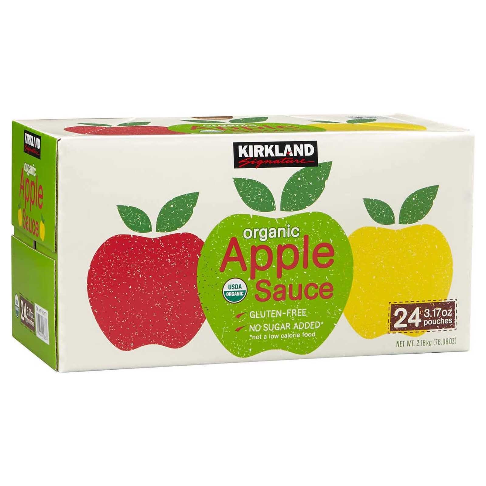 SAUCE ORGANIC APPLE 24 POUCHES KIRKLAND (2.16 KG)