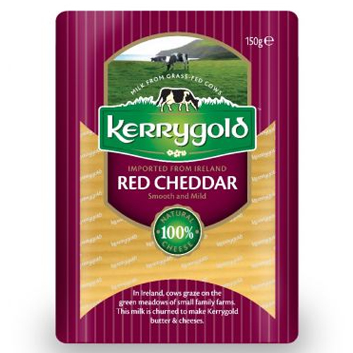 CHEDDAR CHEESE SLICED RED KERRY GOLD ( 150 GM )
