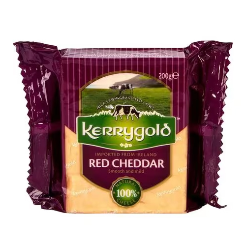CHEDDAR CHEESE BAR RED KERRY GOLD ( 200 GM )