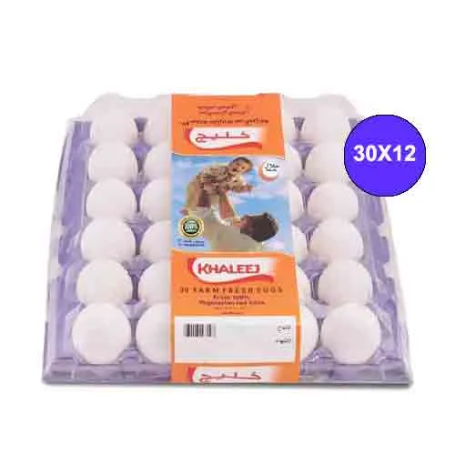 EGG WHITE MEDIUM KHALEEJ ( 12 X 30 PCS )
