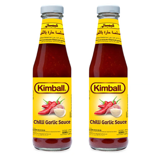 SAUCE CHILLI GARLIC KIMBALL (2 X 325 GM)