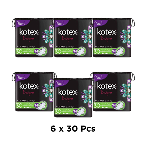  Kotex Maxi Super Wing Sanitary Pad 6 x 30 Pcs