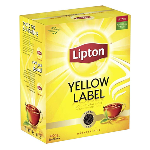 TEA BLACK LOOSE YELLOW LABEL LIPTON (800 GM)