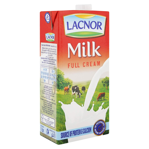  Lacnor Full Cream Milk 1 L