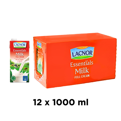  Lacnor Full Cream Milk 12 x 1 L
