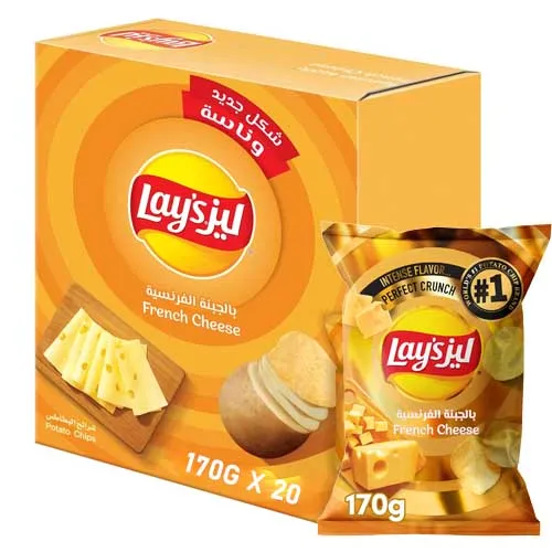 CHIPS FRENCH CHEESE LAYS ( 20 X 170 gm )