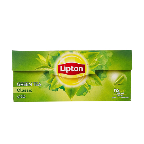 TEA BAG GREEN CLASSIC LIPTON ( 25 BAGS )