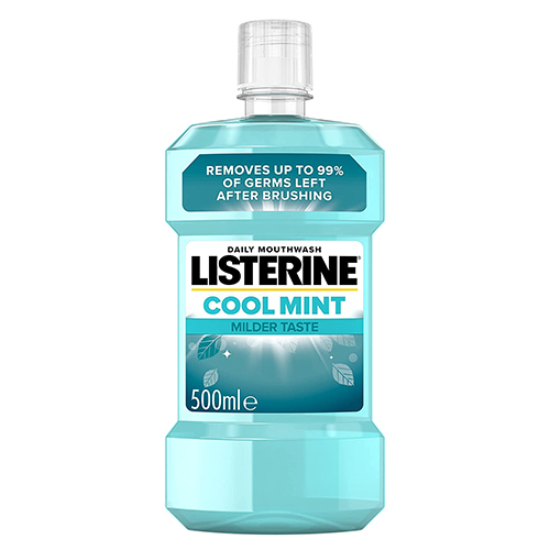  Listerine Milder Taste Mouth Wash Cool Mint 500 ml