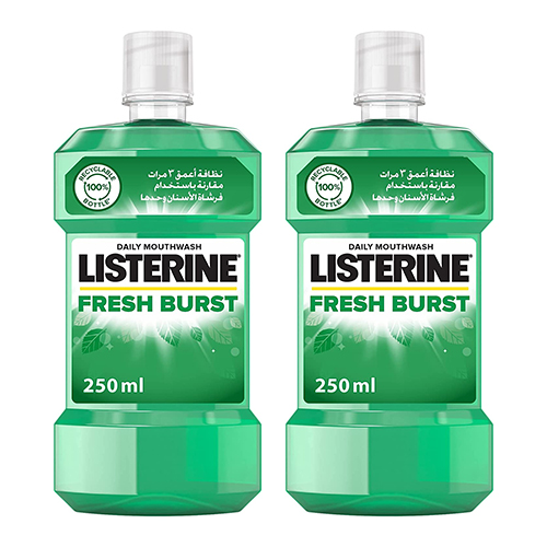  Listerine Fresh Burst Mouth Wash 2 x 250 ml