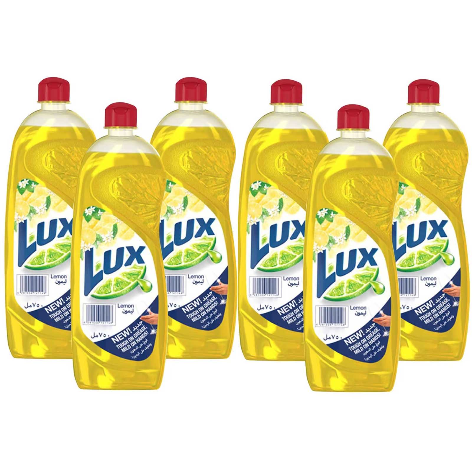 DISH WASHING LIQUID LEMON LUX ( 6 X 750 ML )