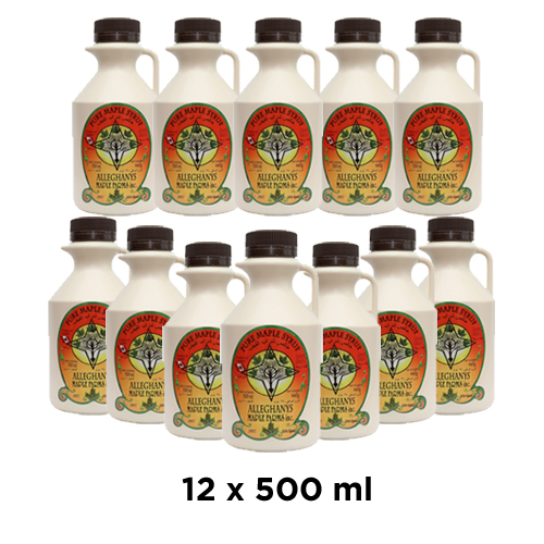  Alleghanys Maple Syrup Pure 12 x 500 ml