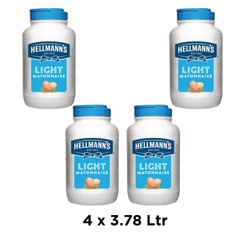 MAYONNAISE LIGHT HELLMANNS  ( 4 X 3.78 LTR )