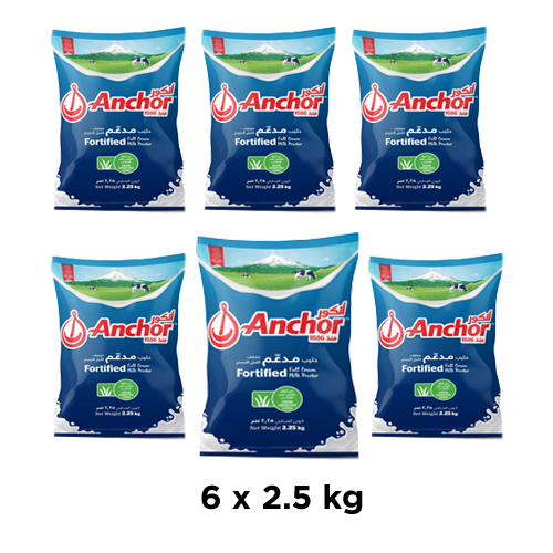  Anchor Milk Powder Sachet 6 x 2.25 Kg