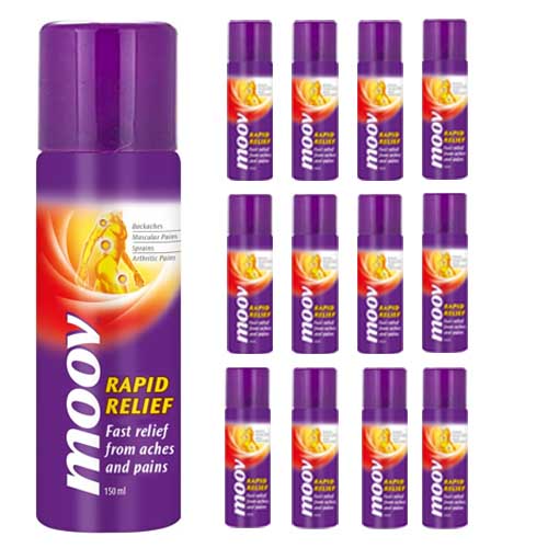 SPRAY RAPID RELIEVING MOOV ( 12 X 150 ml )