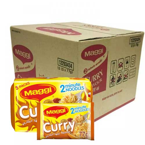  Maggi Curry Noodles 12 x 5 x 77g