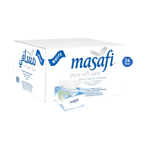 TISSUE SQUARE MASAFI 100 X 2 PLY ( 24 PCS )