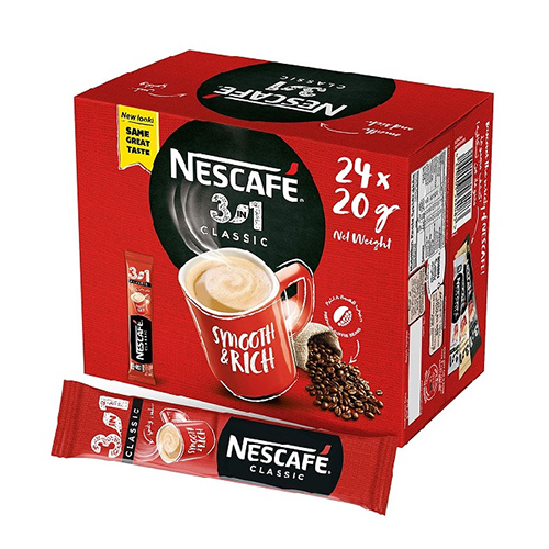 COFFEE 3 IN 1 CLASSIC NESCAFE ( 24 X 20 GM )