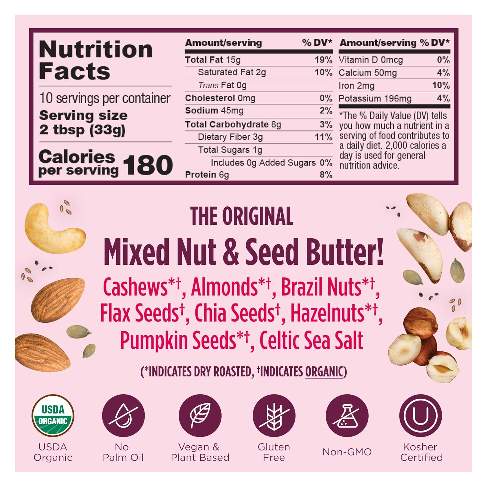  NuttZo Organic Power Fuel Crunchy Nut Butter , 7 Nuts & Seeds Blend 737 Gm