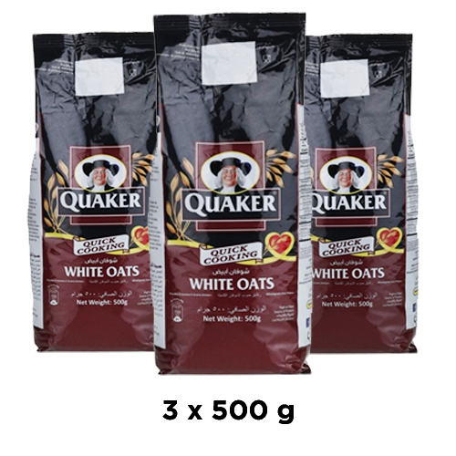 OATS WHITE QUAKER ( 3 X 500 GM )