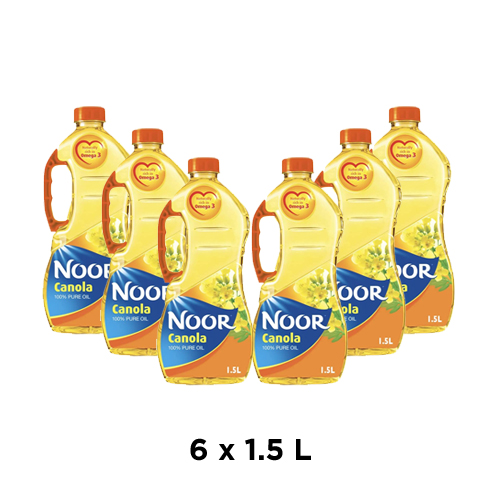 OIL CANOLA NOOR ( 6 X 1.5 LTR )