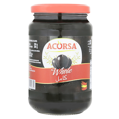  Olives  Black Whole  Acorsa 200 g 