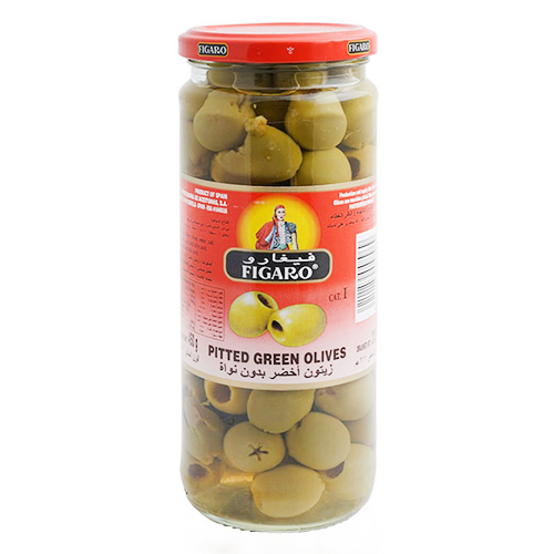 OLIVES GREEN PITTED FIGARO ( 450 GM )