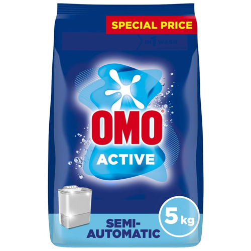 LAUNDRY DETERGENT POWDER SEMI AUTOMATIC ACTIVE OMO ( 5 KG )