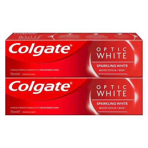  Optic White Sparkling White Toothpaste 2 x 75 Ml