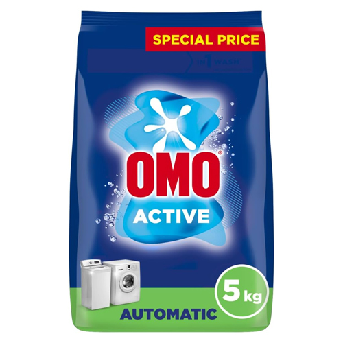 LAUNDRY DETERGENT POWDER AUTOMATIC ACTIVE OMO ( 5 KG )