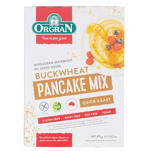  Orgran Pancake Mix Buckwheat 375 gm