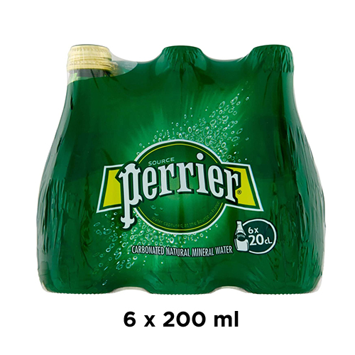 WATER SPARKLING PERRIER (6 X 200 ML)