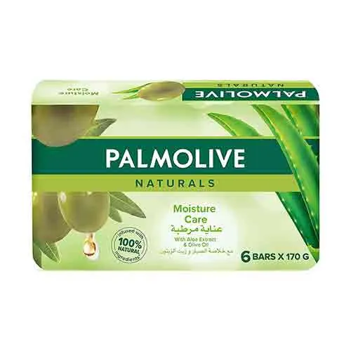 SOAP MOISTURE CARE ALOE & OLIVE PALMOLIVE (6 X 170 GM)