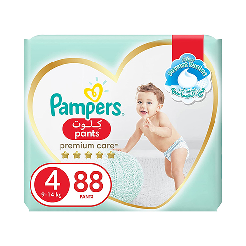  Pampers Premium Care Diaper Pants Size 4, 9 - 14 kg 2 x 44 Pcs