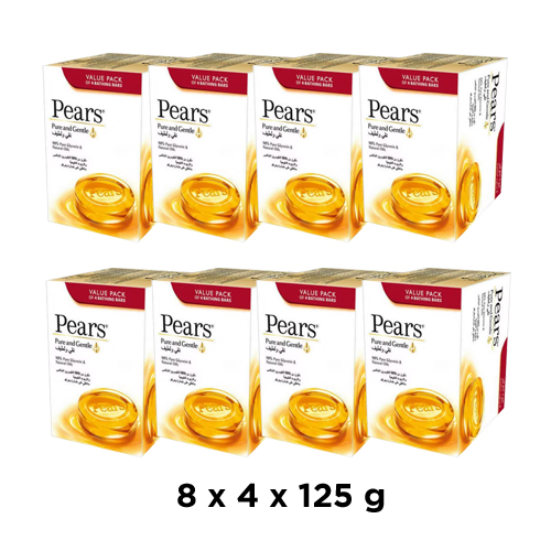 SOAP PURE & GENTLE PEARS ( 8 X 4 X 125 GM )