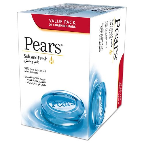  Pears Soap Soft * Fresh 4 x 125 Gm