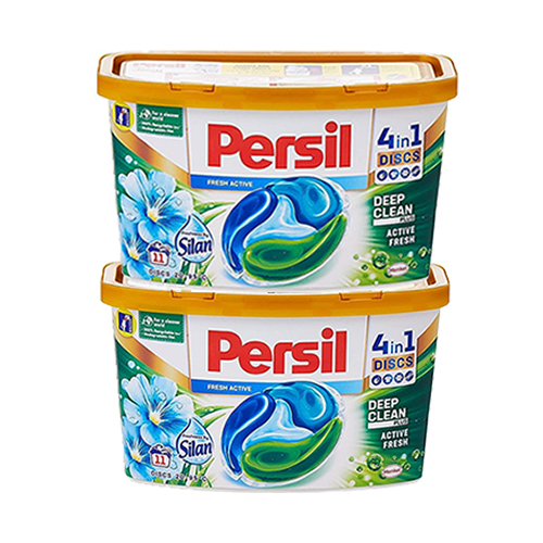  Persil 4 in 1 Discs Silan Fresh Detergent 2 x 11 Pcs