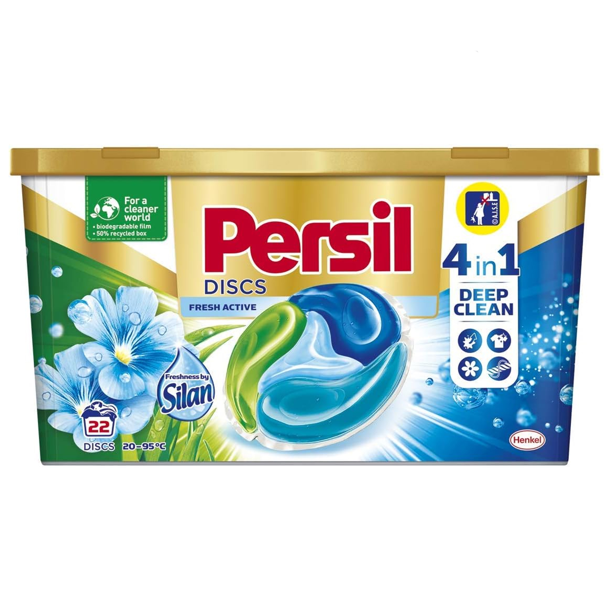 DETERGENT DISCS 4 IN 1 SILAN FRESH ACTIVE PERSIL ( 22 PCS )