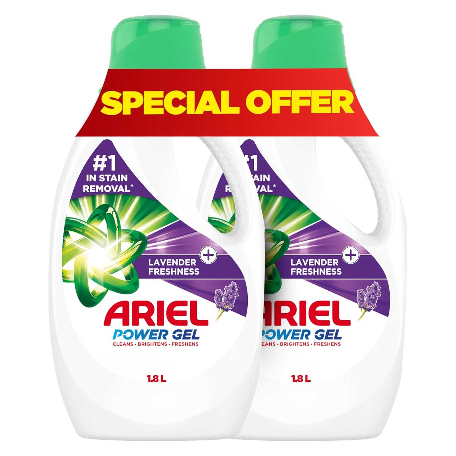 POWER GEL LAVENDER FRESHNESS ARIEL ( 2 X 1.8 LTR )