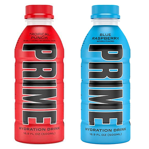  Prime Hydration Drink Dual Pack - Red & Blue 2 x 500 ml