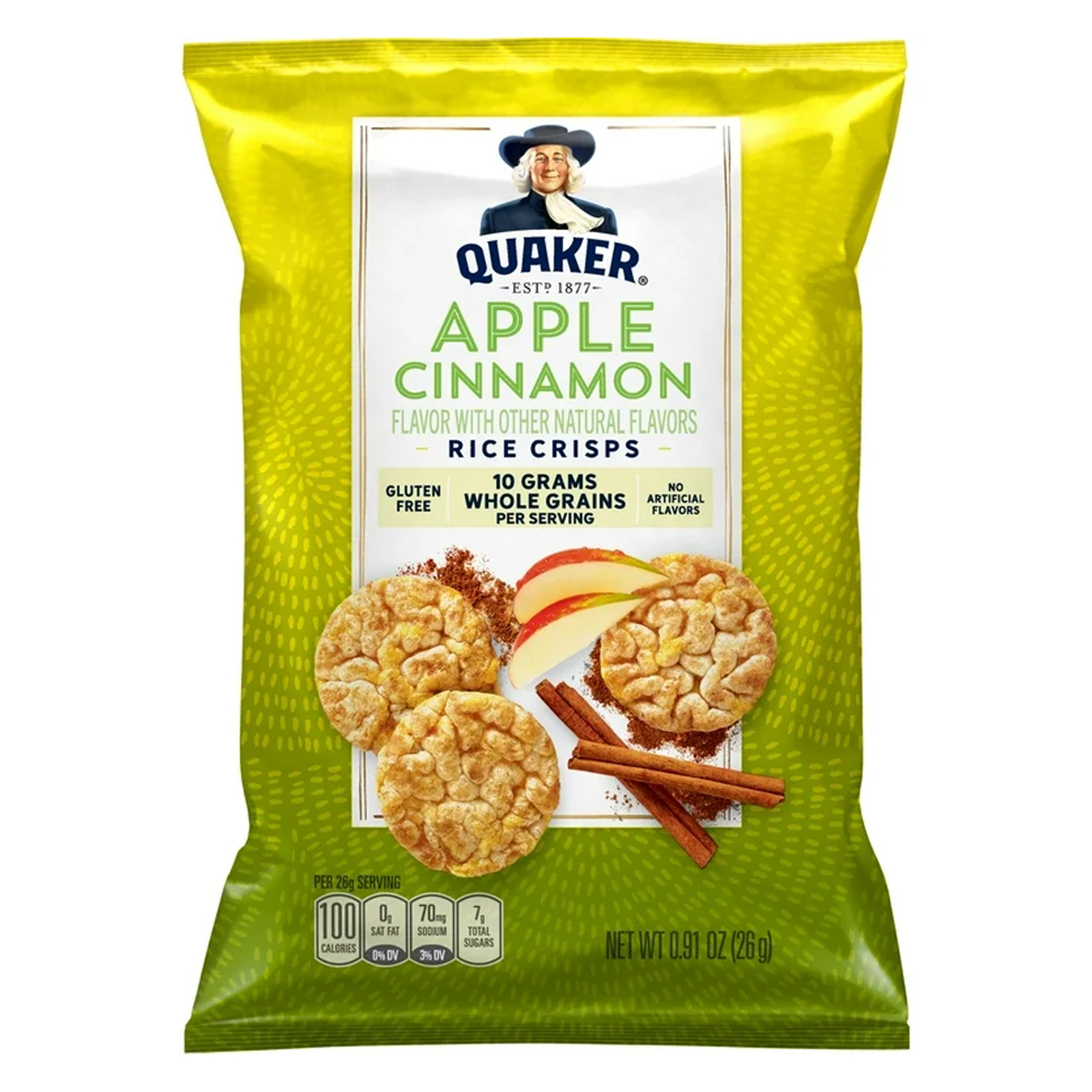  Quaker Rice Crisps Sweet & SAvory Mix Apple Cinnamon 26 Gm