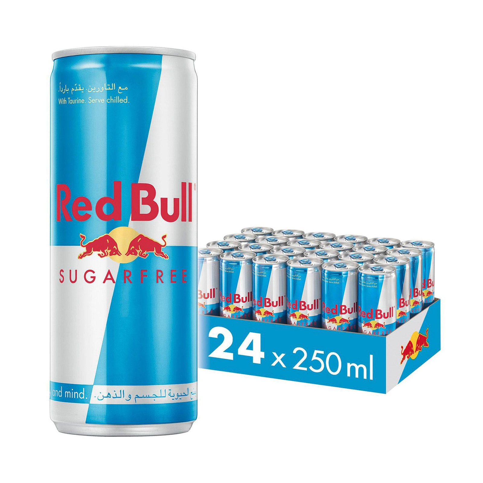 ENERGY DRINK SUGAR FREE RED BULL ( 24 X 250 ML )