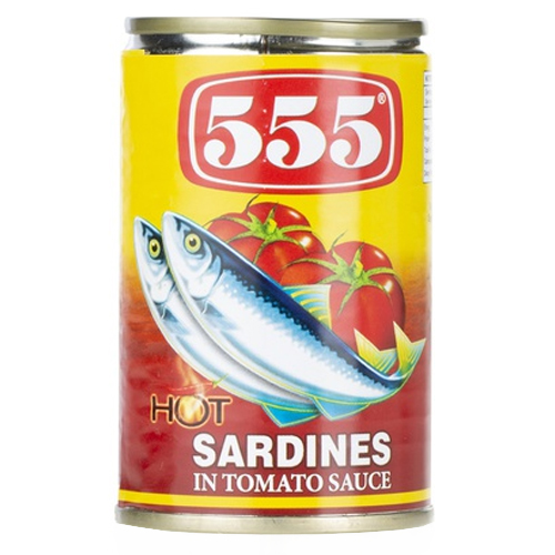 SARDINES IN TOMATO SAUCE HOT & SPICY 555 ( 155 GM )