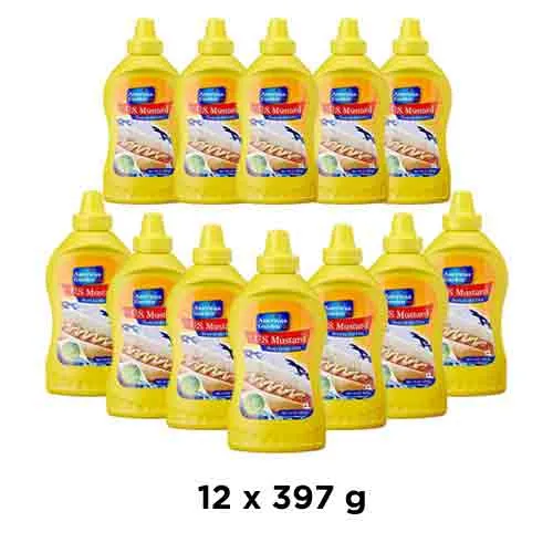 SAUCE MUSTARD AMERICAN GARDEN ( 12 X 397 GM )