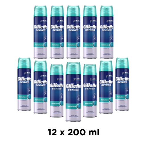 SHAVING GEL PROTECTION GILLETTE ( 12 X 200 ML ) 