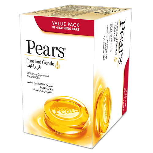 SOAP PURE & GENTLE PEARS ( 4 X 125 GM )