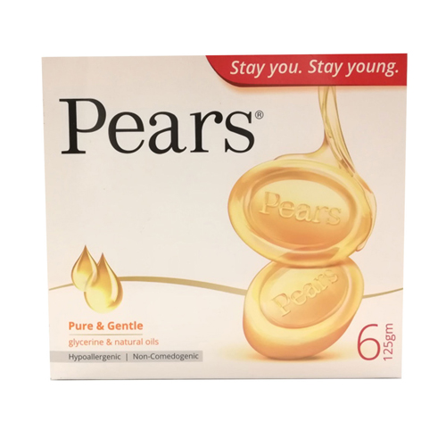 SOAP PURE & GENTLE PEARS ( 6 X 125 GM )