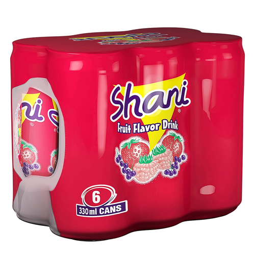 CARBONATED SOFT DRINK BERRY MIX CAN SHANI ( 6 X 330 ML )