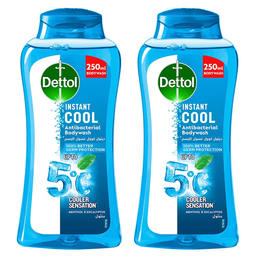  Dettol Cool Shower Gel & Body Wash 2 x 250 Ml